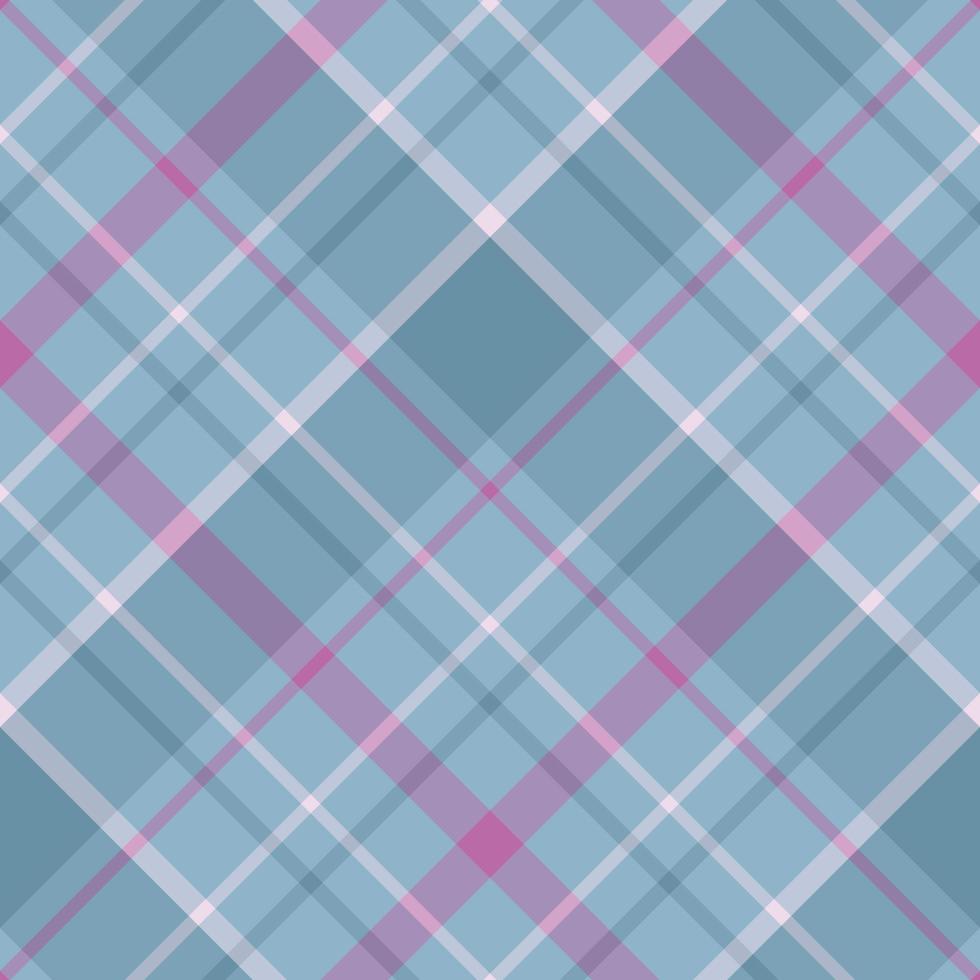 sömlös mönster i diskret blå och rosa färger för pläd, tyg, textil, kläder, bordsduk och Övrig saker. vektor bild. 2