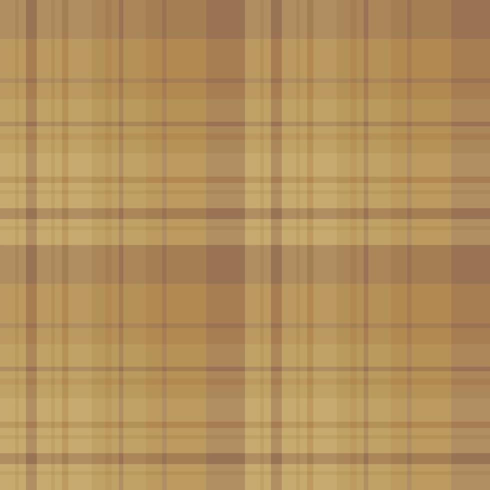 Nahtloses Muster in warmen Beige- und Brauntönen für Plaid, Stoff, Textil, Kleidung, Tischdecke und andere Dinge. Vektorbild. vektor