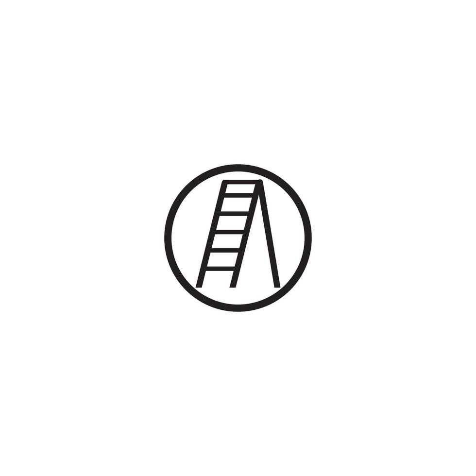 leiter und treppe logo vorlage vektor symbol illustration