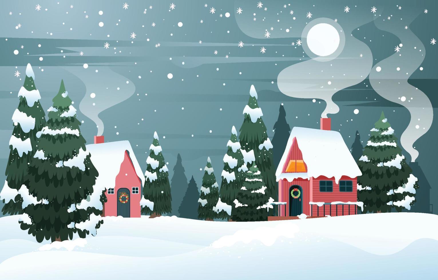 Winter Weihnachten Hintergrundvorlage vektor