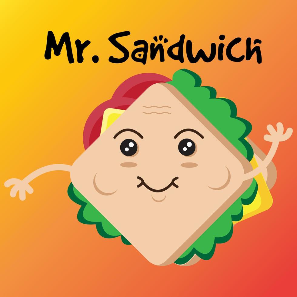 das Mister Sandwich vektor