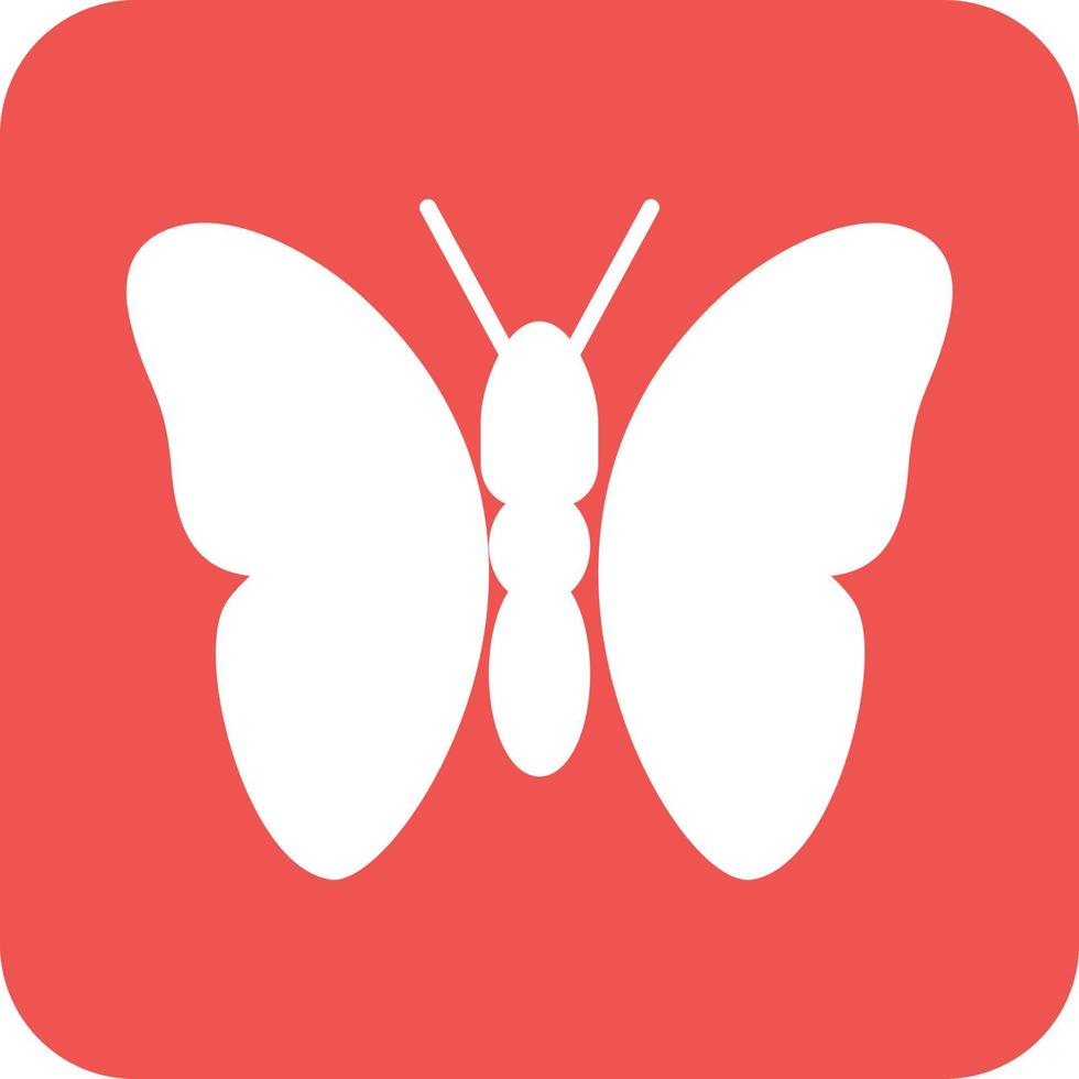 Schmetterlingsglyphe rundes Hintergrundsymbol vektor