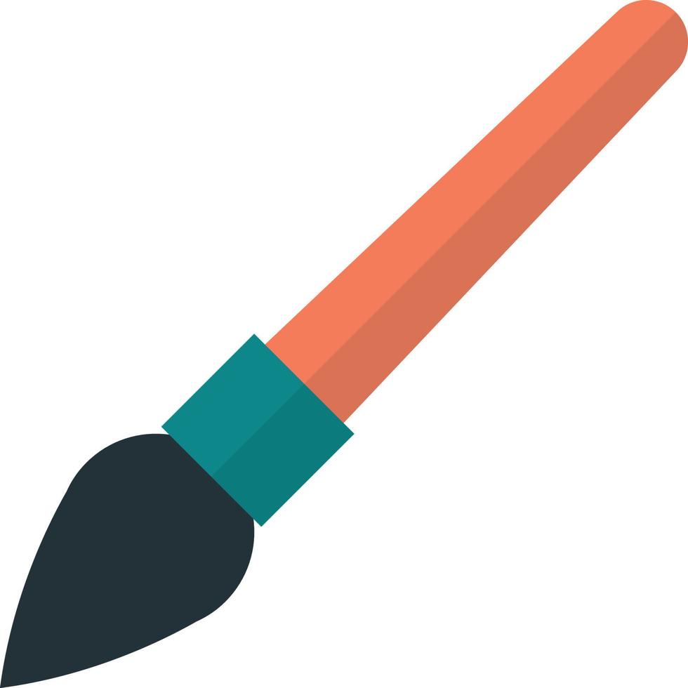 paintbrush illustration i minimal stil vektor