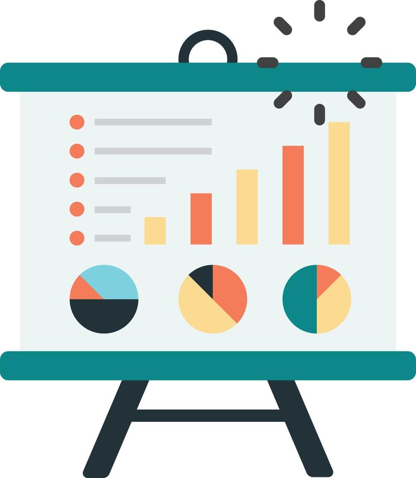 berichte und statistikillustration im minimalen stil vektor