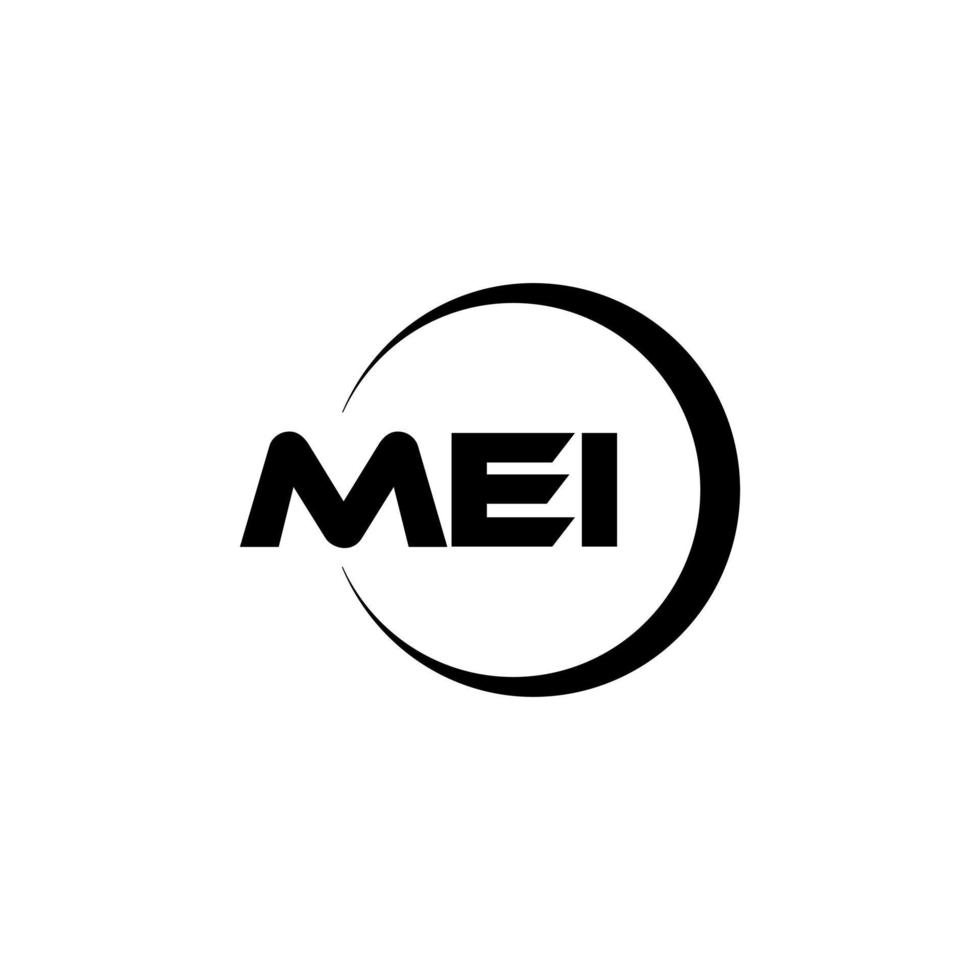 mei-brief-logo-design in der illustration. Vektorlogo, Kalligrafie-Designs für Logo, Poster, Einladung usw. vektor