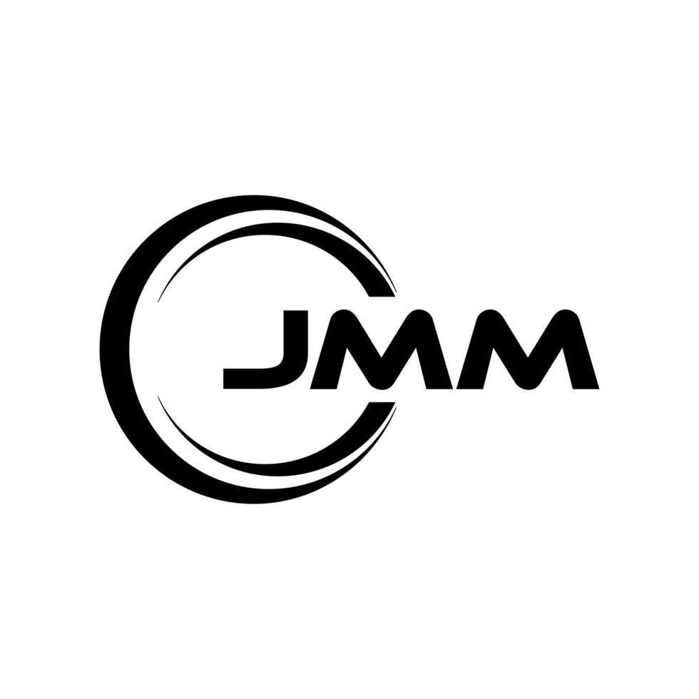 JMM-Brief-Logo-Design in Abbildung. Vektorlogo, Kalligrafie-Designs für Logo, Poster, Einladung usw. vektor