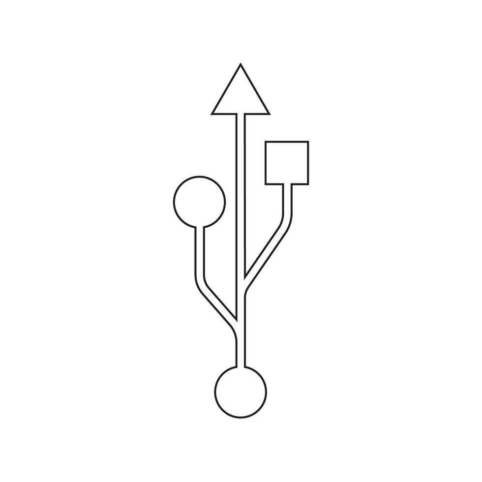 USB-Datenübertragungslogo vektor