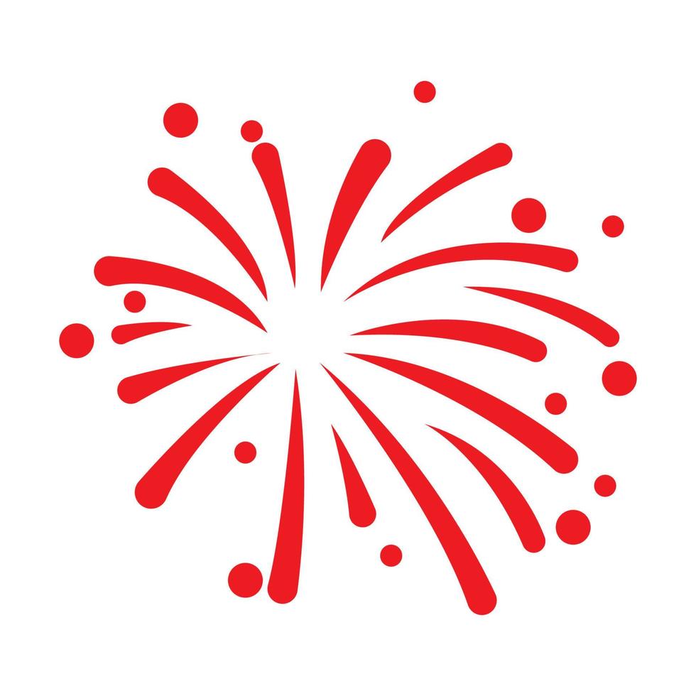 Feuerwerk-Logo-Vektor vektor