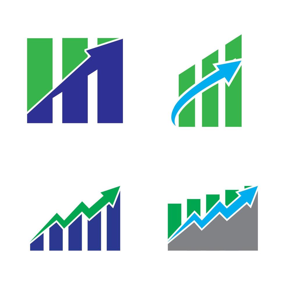 einfaches Finanzlogo vektor