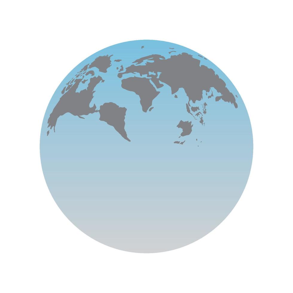 Weltkarte-Logo vektor