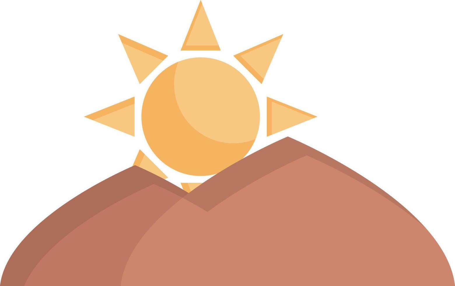 Sol berg vektor illustration på en bakgrund.premium kvalitet symbols.vector ikoner för begrepp och grafisk design.