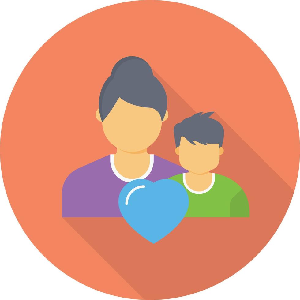Mutter-Kind-Vektorillustration auf einem Hintergrund. Premium-Qualitätssymbole. Vektorsymbole für Konzept und Grafikdesign. vektor