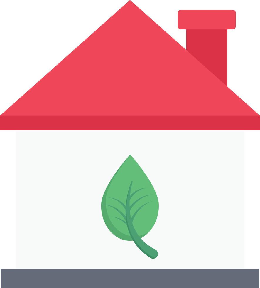 grüne Hausvektorillustration auf einem Hintergrund Premium-Qualitätssymbole Vektorsymbole für Konzept und Grafikdesign. vektor