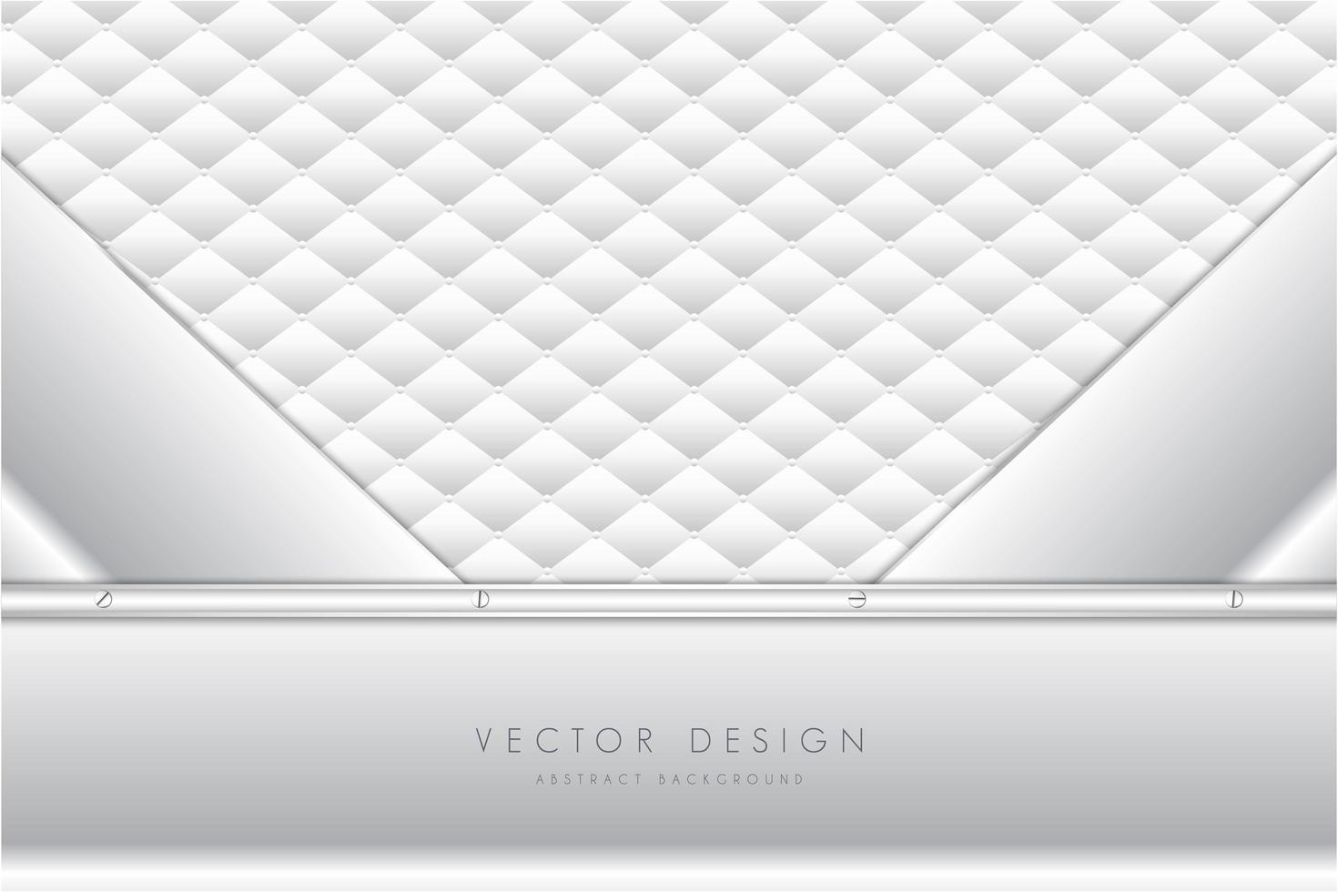 grauer metallischer Hintergrund mit weißer Polsterung vektor