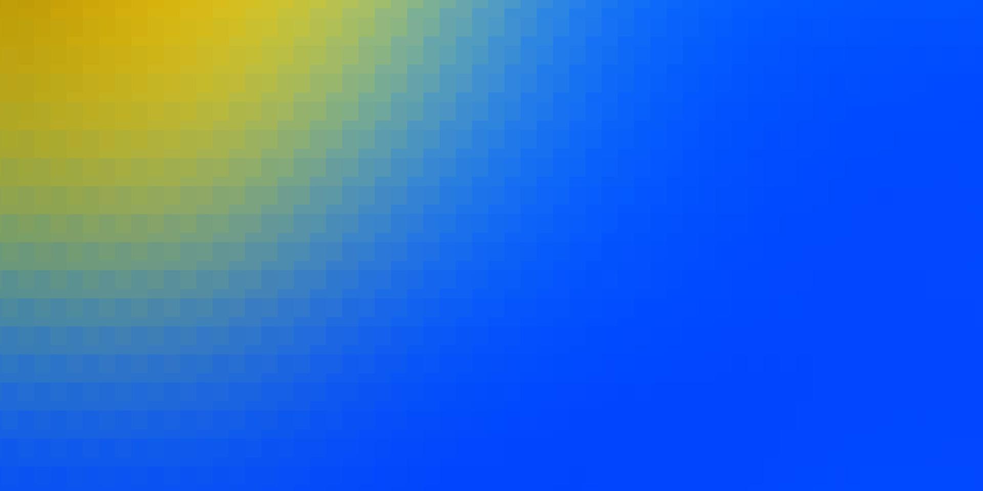 ljusblå, gul vektorbakgrund med rektanglar. vektor