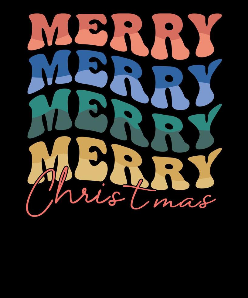 frohe weihnachten retro familie weihnachten fröhliches zitat fröhliches t-shirt design vektor