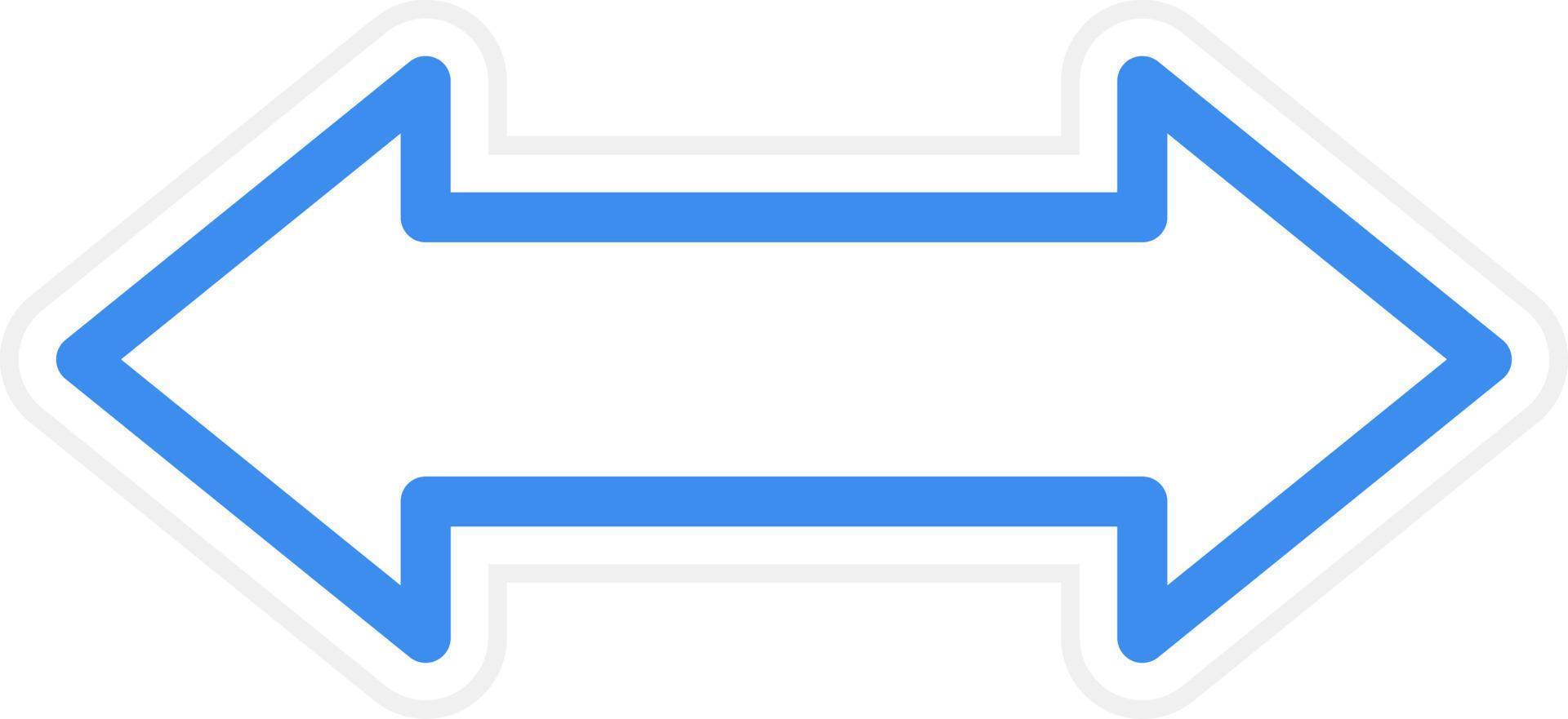 Doppelpfeil-Icon-Stil vektor