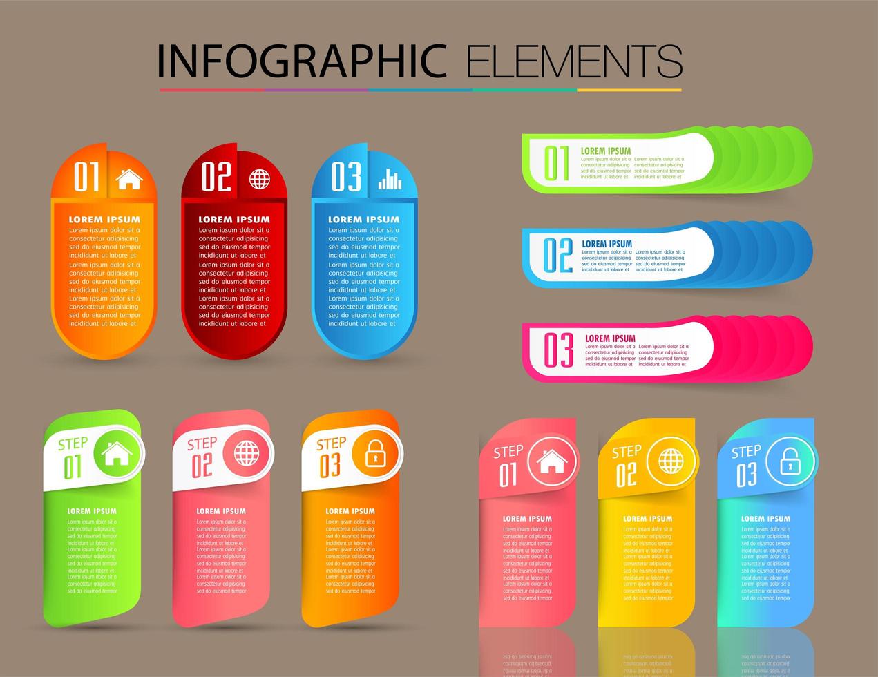 moderne Textfeldvorlage, Banner-Infografiken vektor