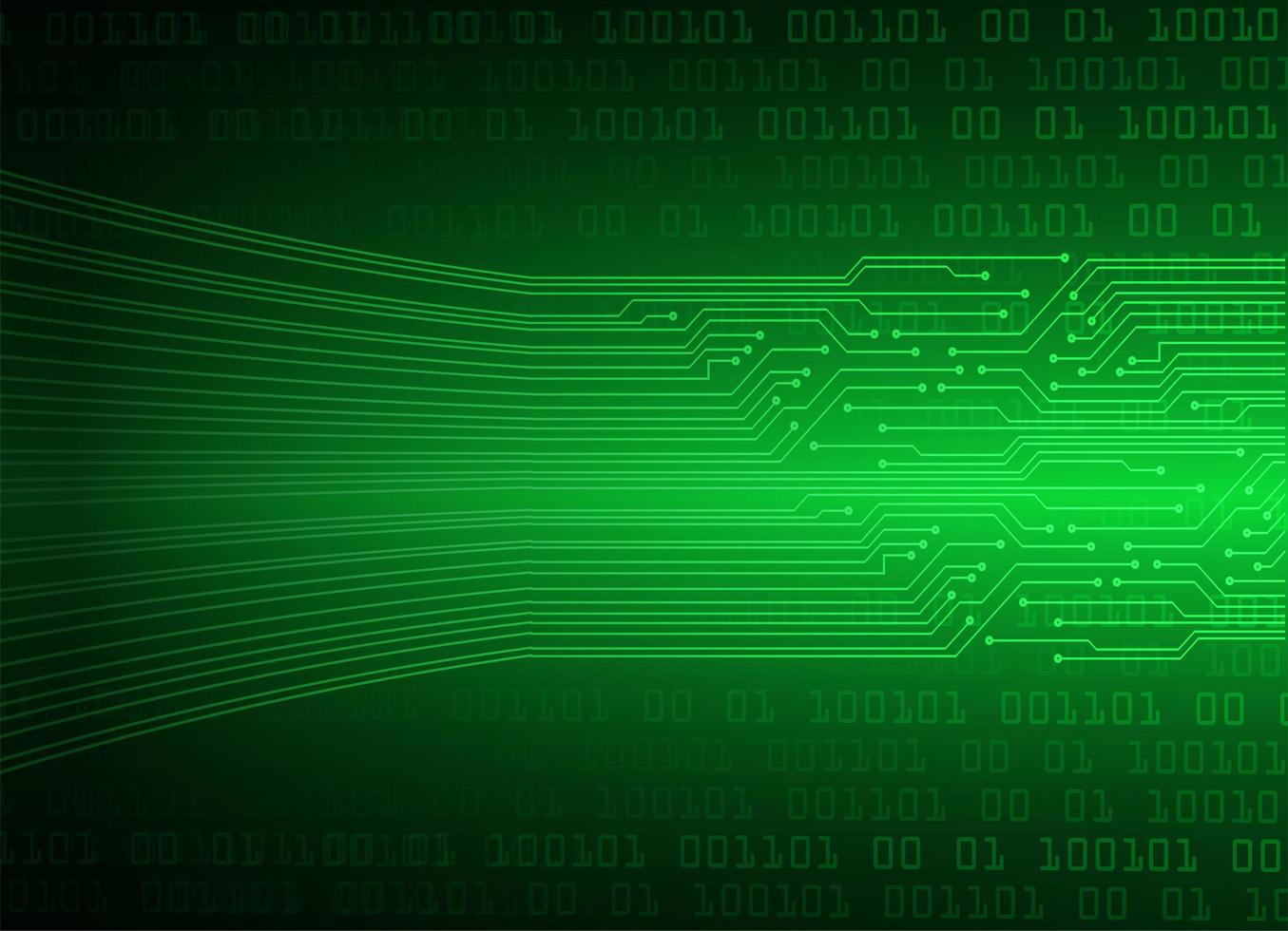 Green Cyber Circuit Zukunftstechnologie Hintergrund vektor