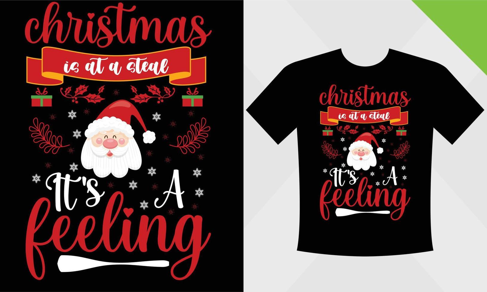 Weihnachts-T-Shirt-Design-Vorlage eps-Datei für Weihnachtsvektor vektor