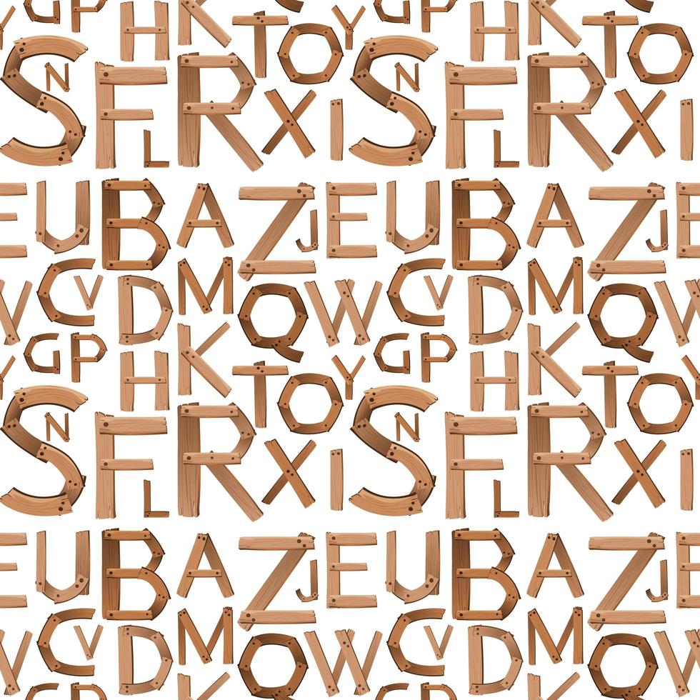 nahtloser Musterhintergrund des englischen Alphabets vektor