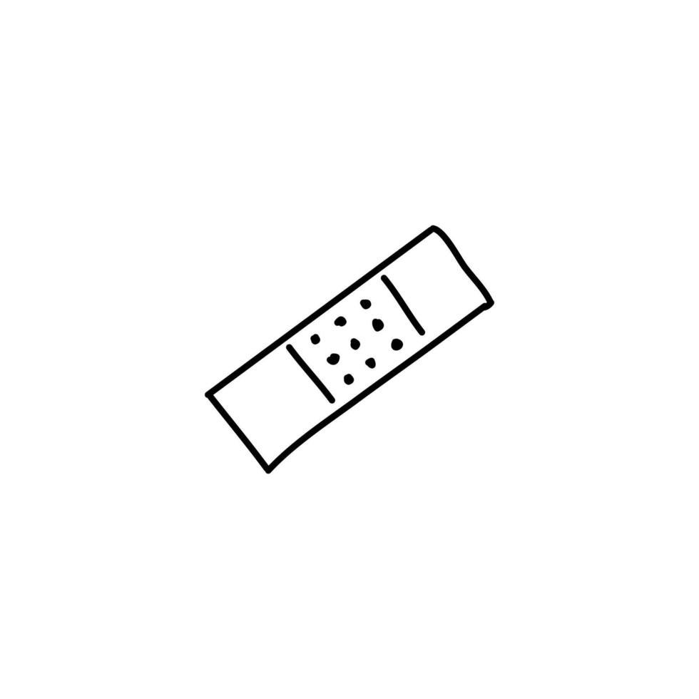 handgezeichnetes Verbandssymbol, einfaches Doodle-Symbol vektor