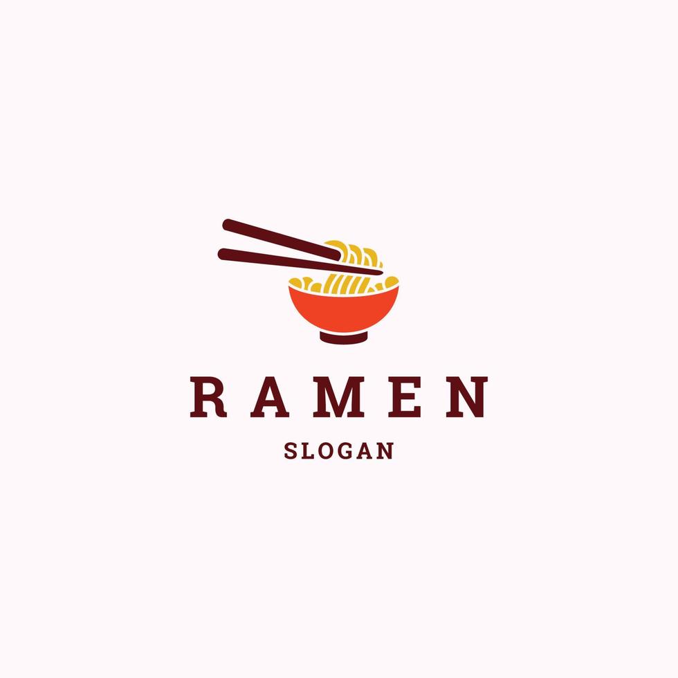 Ramen-Logo-Symbol-Design-Vorlage-Vektor-Illustration vektor