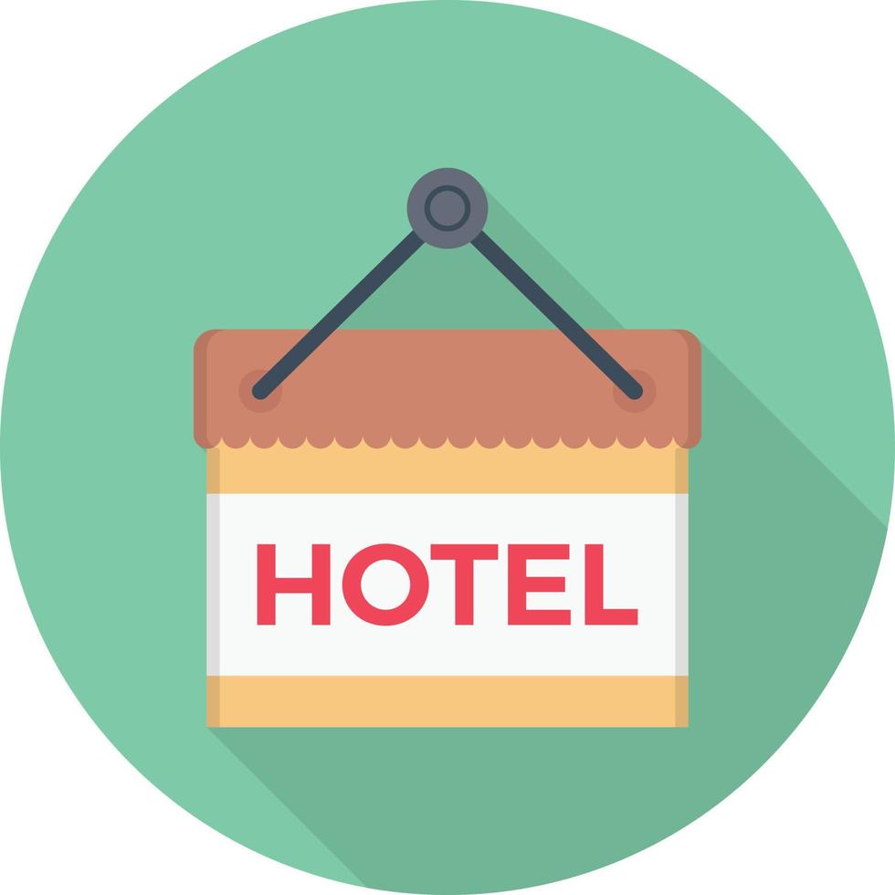 hotel-tag-vektorillustration auf einem hintergrund. hochwertige symbole. vektorikonen für konzept und grafikdesign. vektor