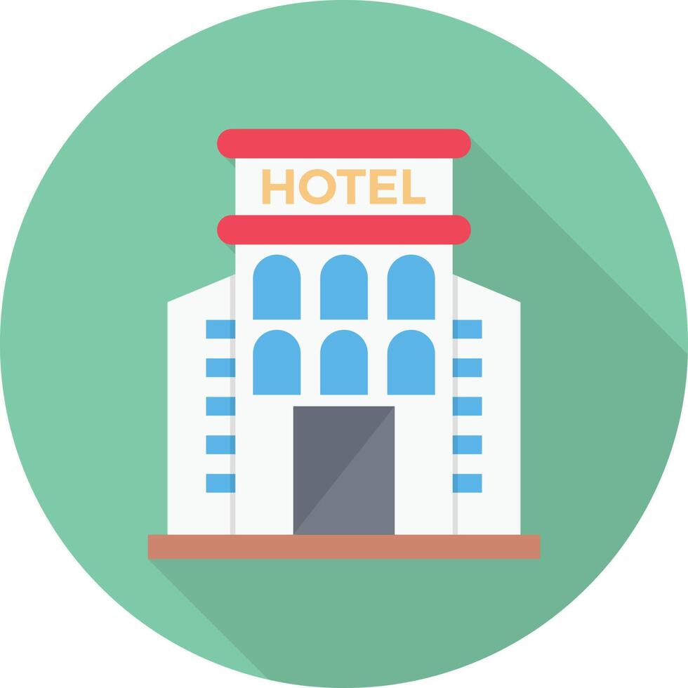 hotelvektorillustration auf einem hintergrund. hochwertige symbole. vektorikonen für konzept und grafikdesign. vektor