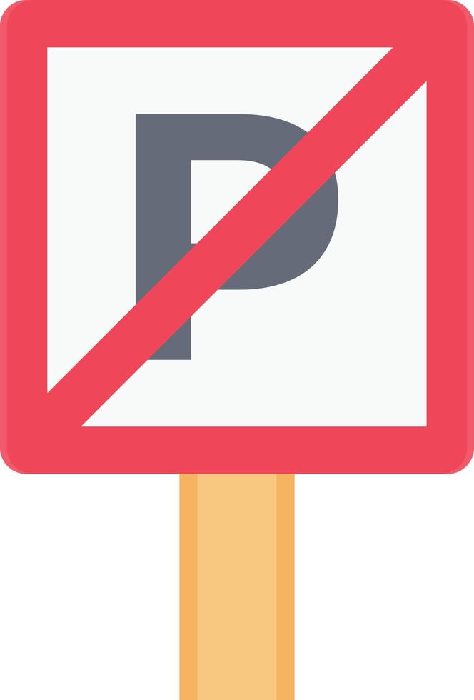 ingen parkering vektor illustration på en background.premium kvalitet symbols.vector ikoner för koncept och grafisk design.