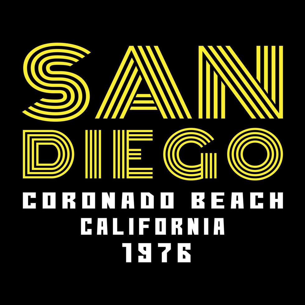 vektor illustration på de tema av surfa och surfing i Kalifornien, san diego, coronado strand. typografi, t-shirt grafik, skriva ut, affisch, surfa sport coronado typografi, t-shirt grafik, vektorer.