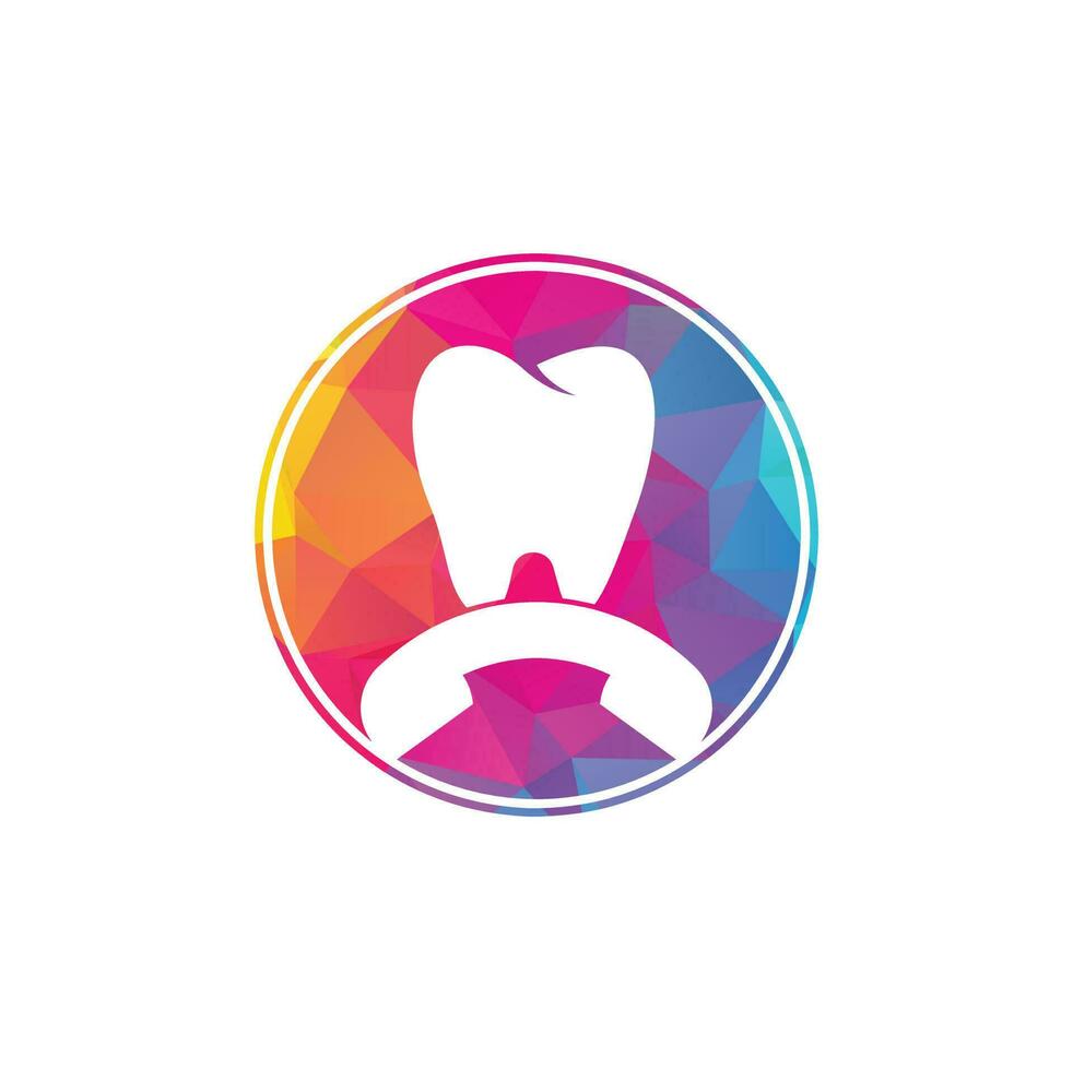 ring upp dental logotyp design mall. dental ring upp logotyp design ikon. vektor