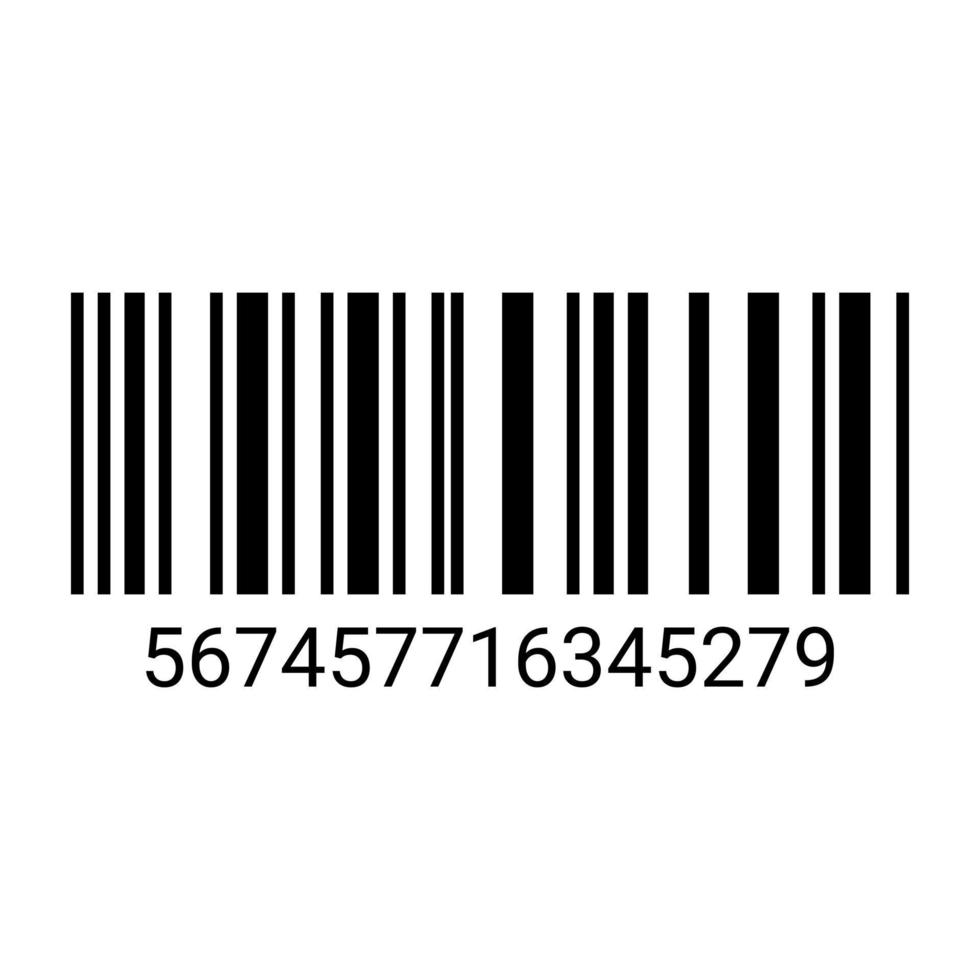 Barcode. Barcode-Vorlage. Vektor-Illustration. vektor