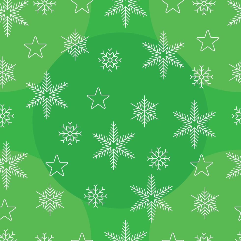 hand dragen sticka glad jul eller xmas sömlös snöflinga design mönster. festlig vinter- textur. vektor