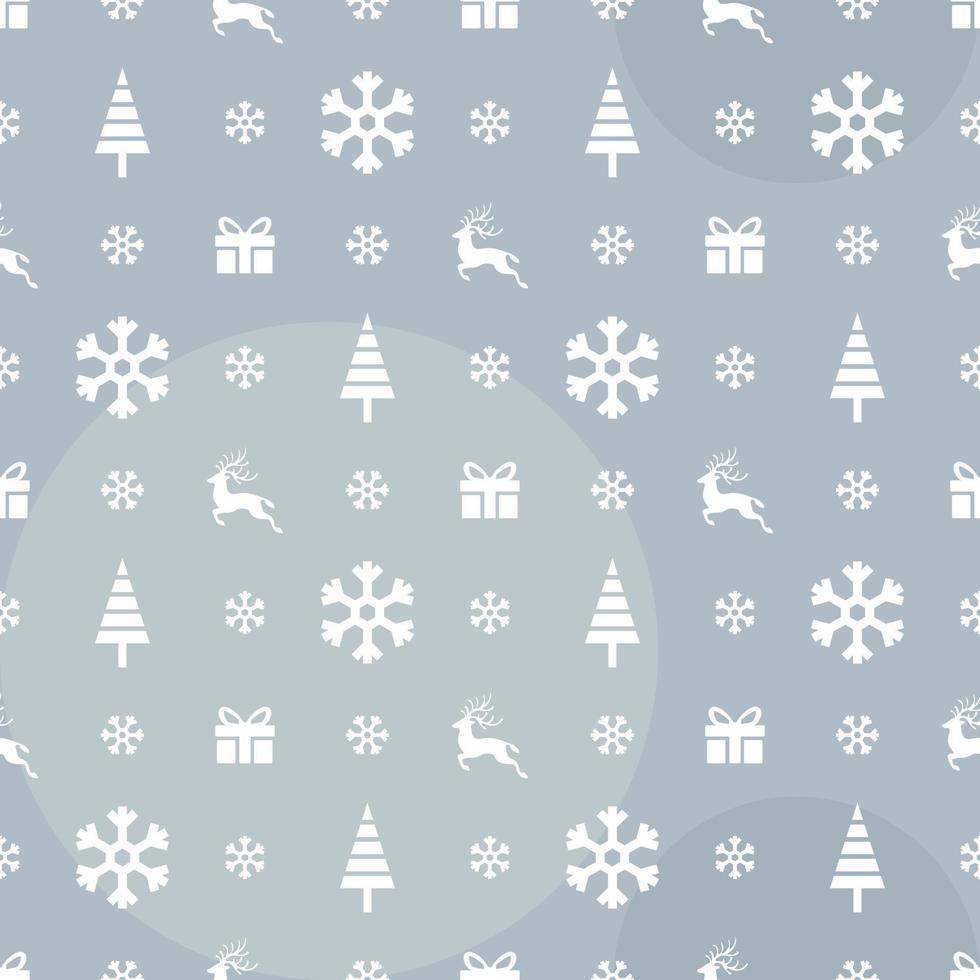 hand dragen realistisk elegant glad jul eller xmas sömlös design mönster. festlig vinter- textur vektor