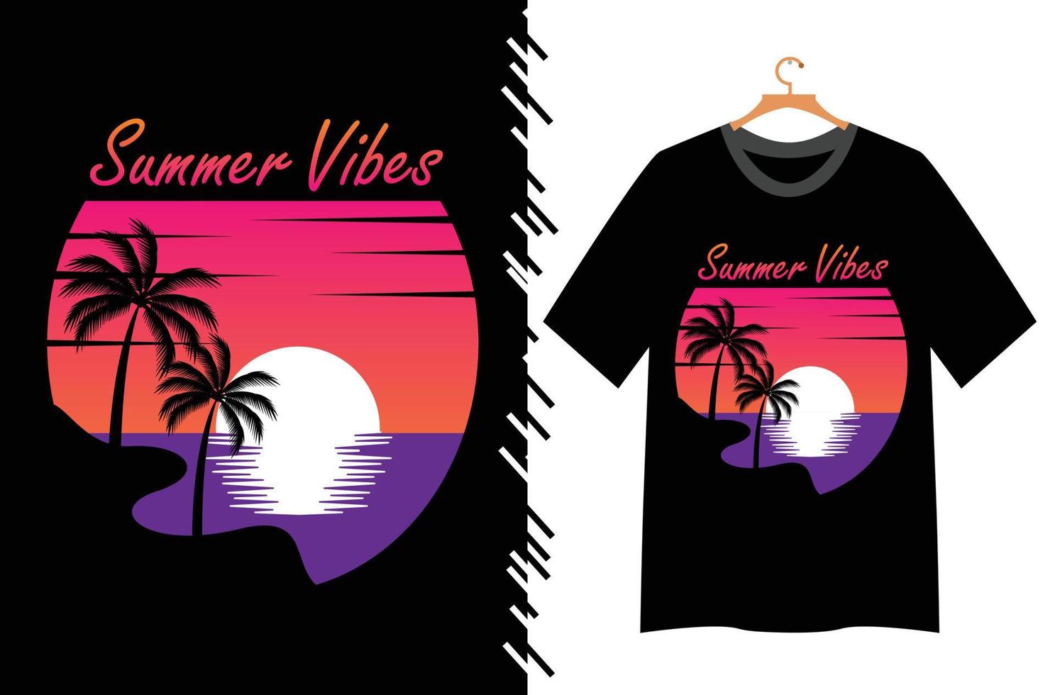 Sommerillustration für T-Shirt-Design vektor