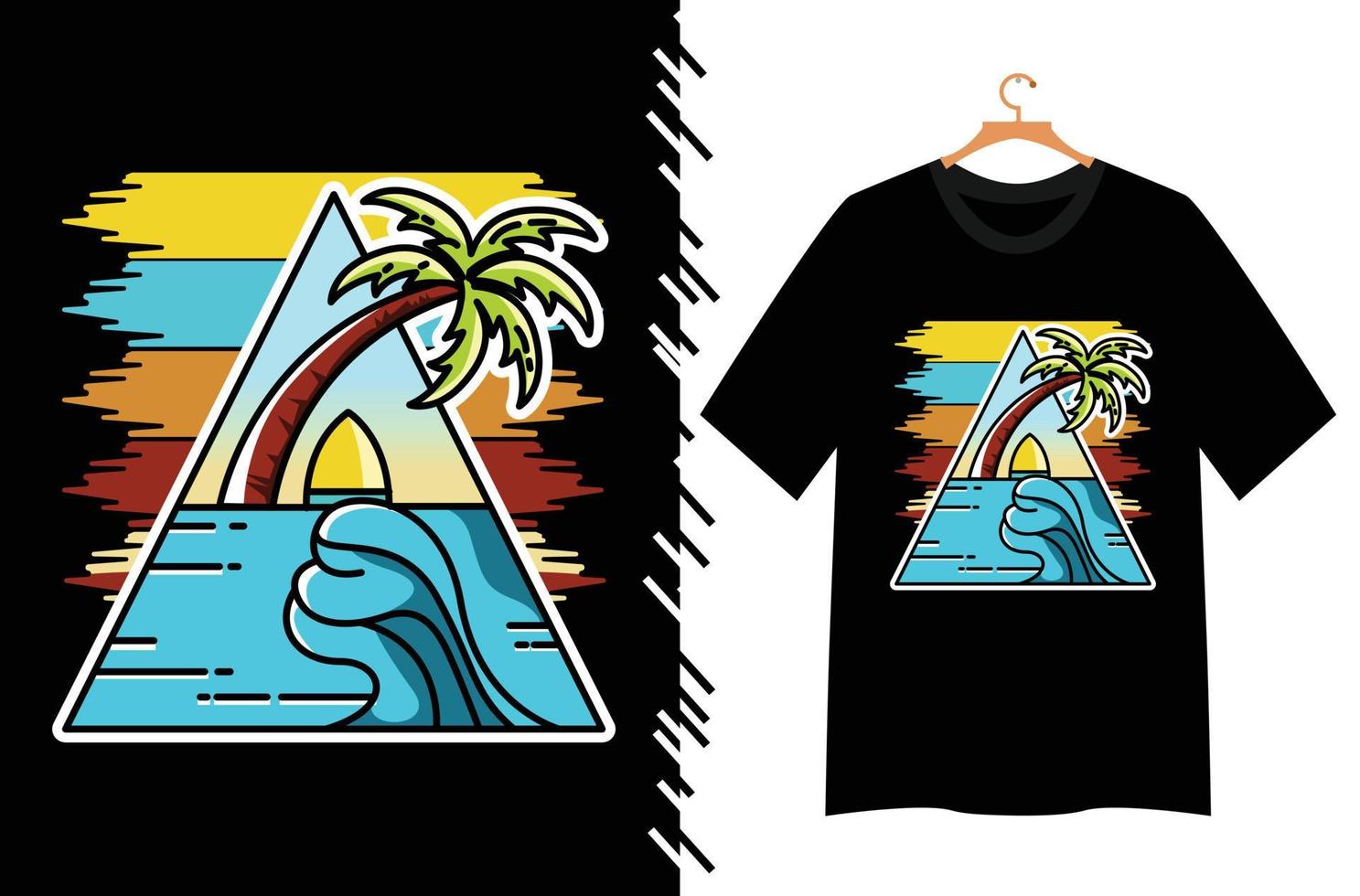 Sommerillustration für T-Shirt-Design vektor