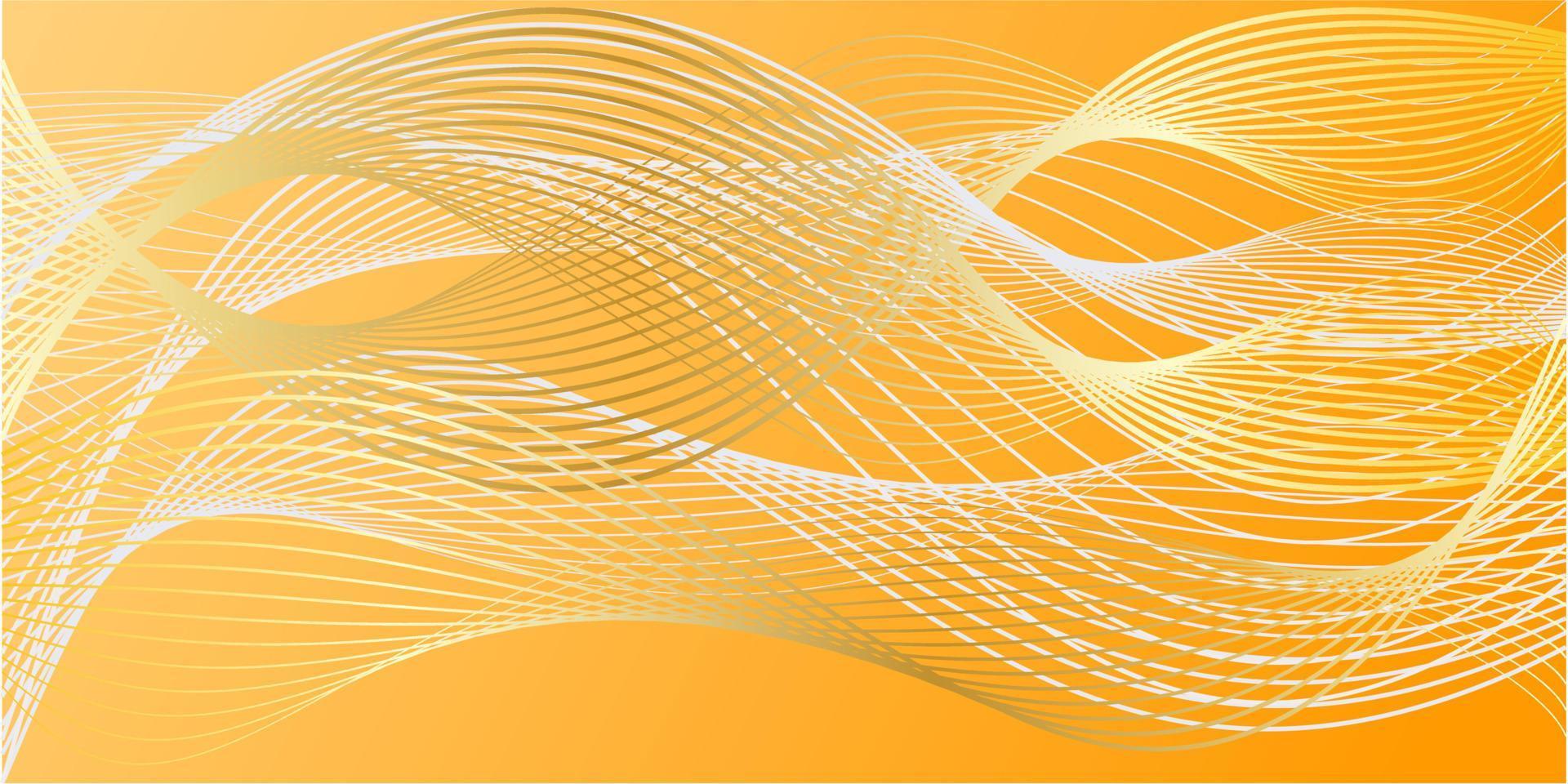 Farbwelle Hintergrunddesign mit gelben Linien. vektor