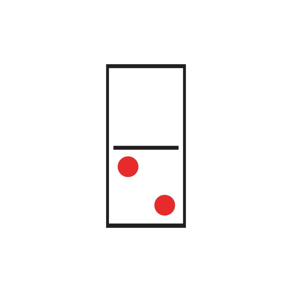 logotyp av domino spel vektor