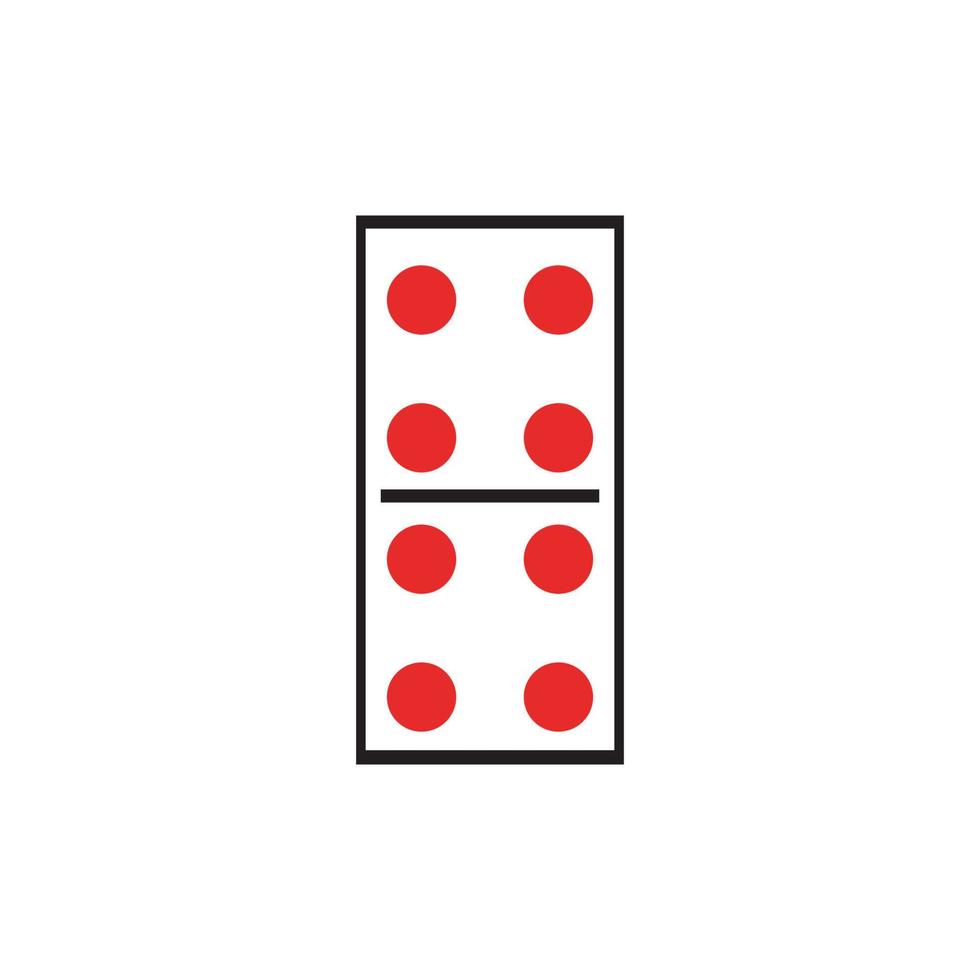 domino ikon logotyp vektor
