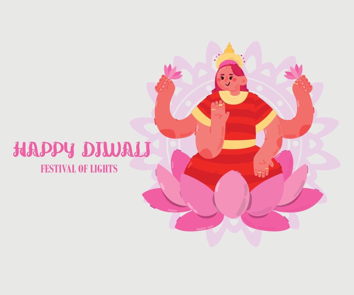 Hintergrundillustration des Diwali-Konzepts vektor