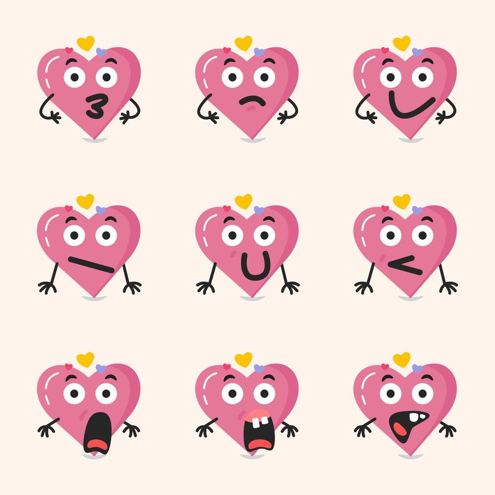 valentine emoji emoticon rosa herz teufel böse wütend vektor