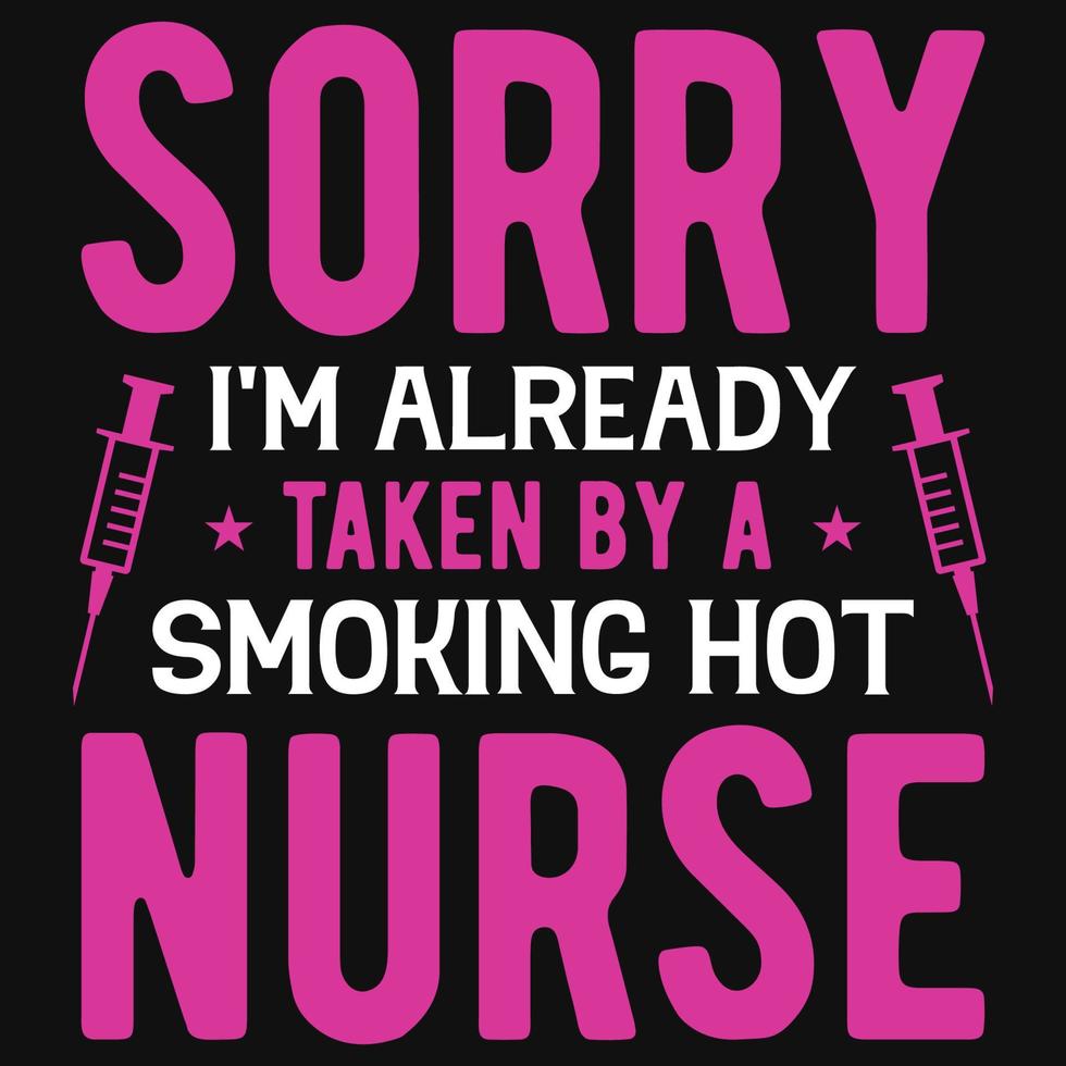 Krankenschwester-Typografie-T-Shirt-Design vektor
