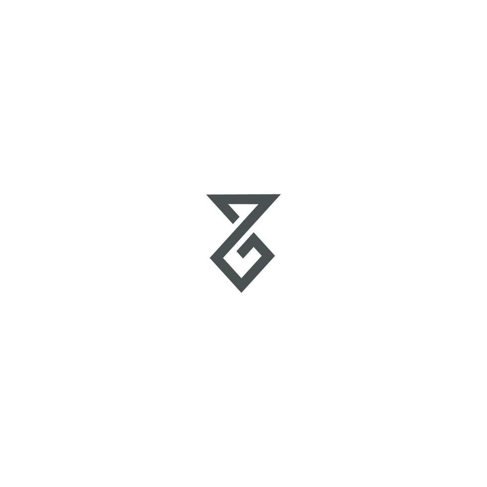 brev g logotyp vektor design mall