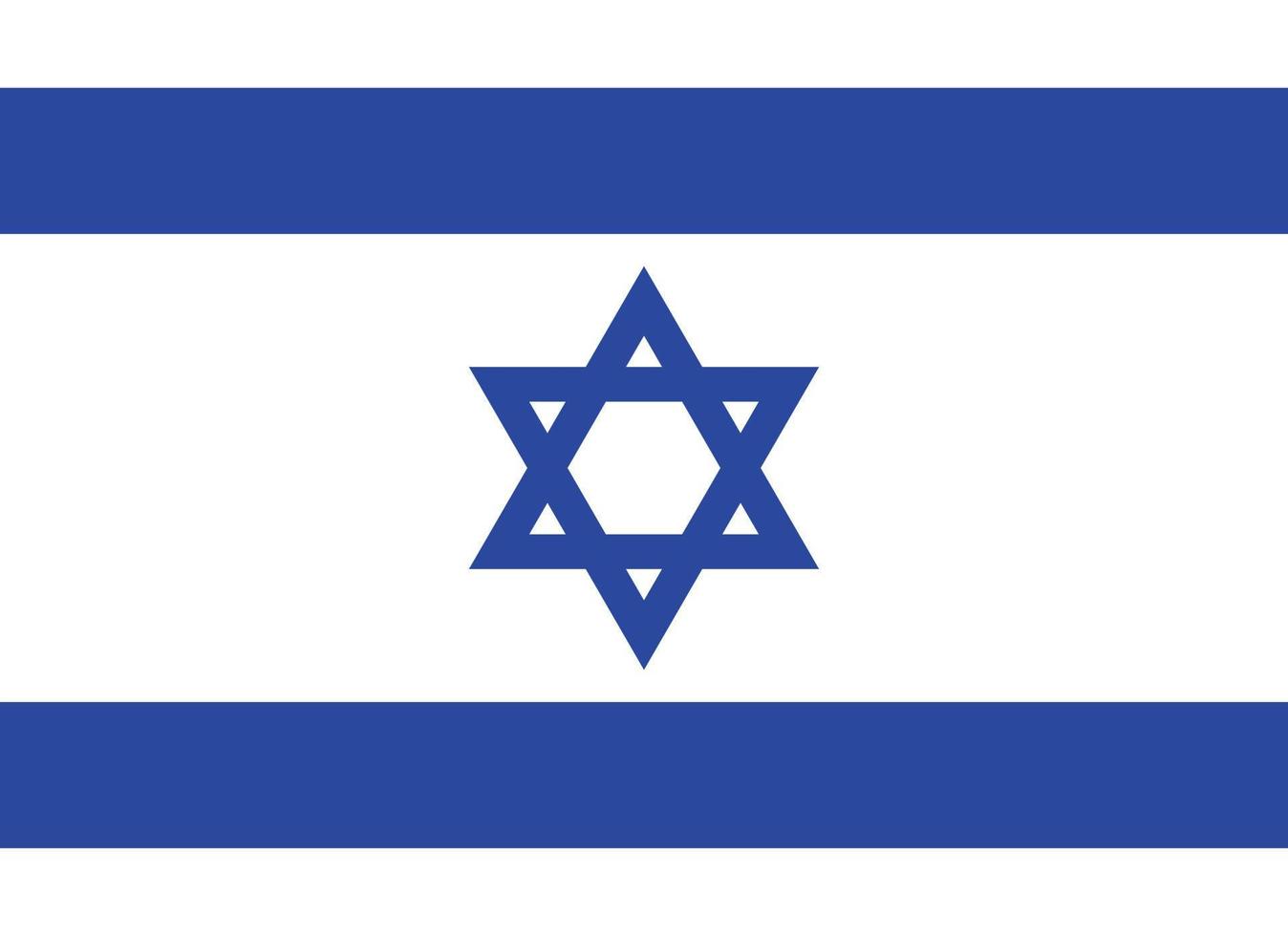 Vektorillustration der israelischen Flagge vektor