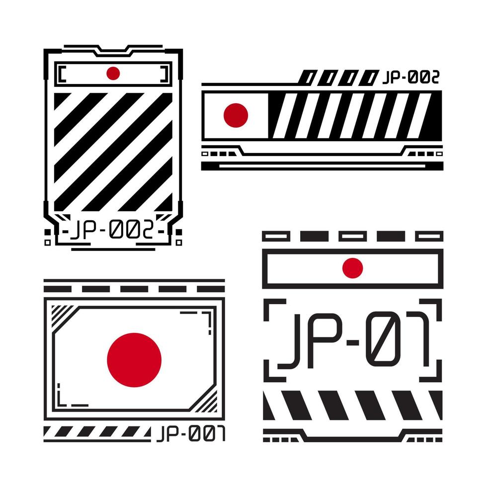 einfaches hemddesign der japan-flagge vektor