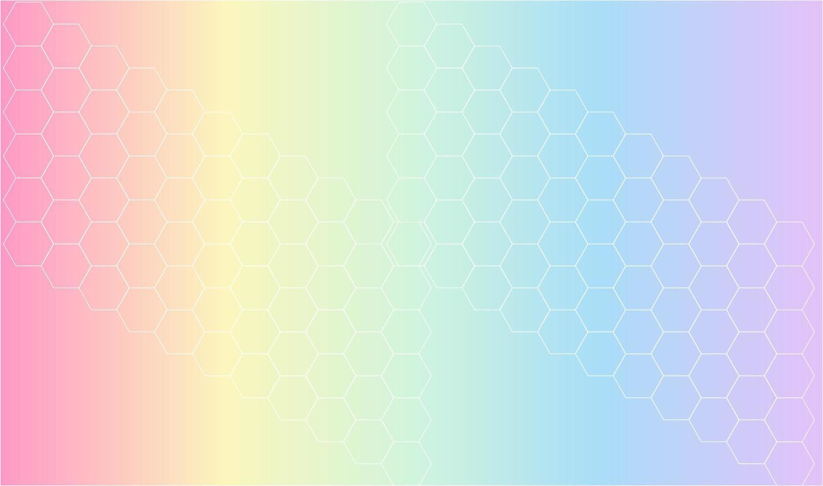 niedliche pastellfarbene Hintergrundvektorkunst mit Polygon vektor
