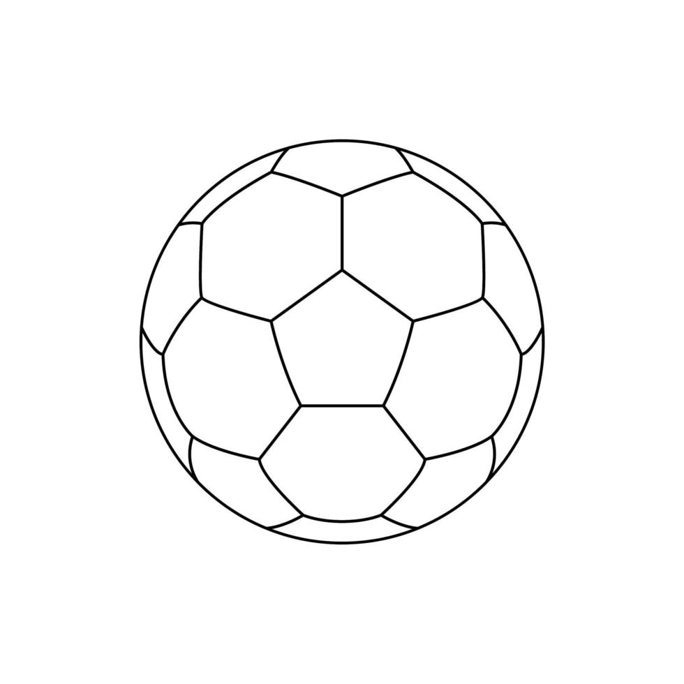 fot boll eller fotboll boll ikon symbol för konst illustration, logotyp, hemsida, appar, piktogram, Nyheter, infographic eller grafisk design element. vektor illustration