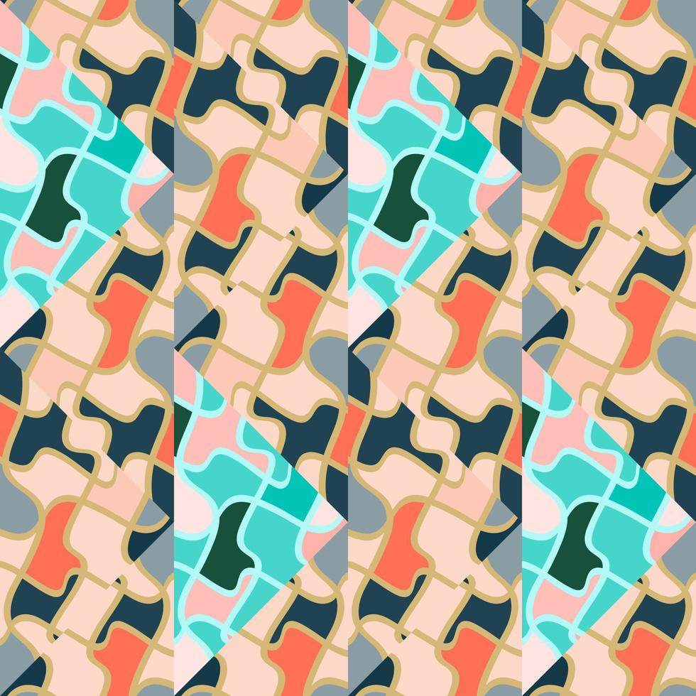 Kaleidoskop Musterdesign im Doodle-Stil. handgezeichnete optische täuschungen mosaikverzierung. vektor