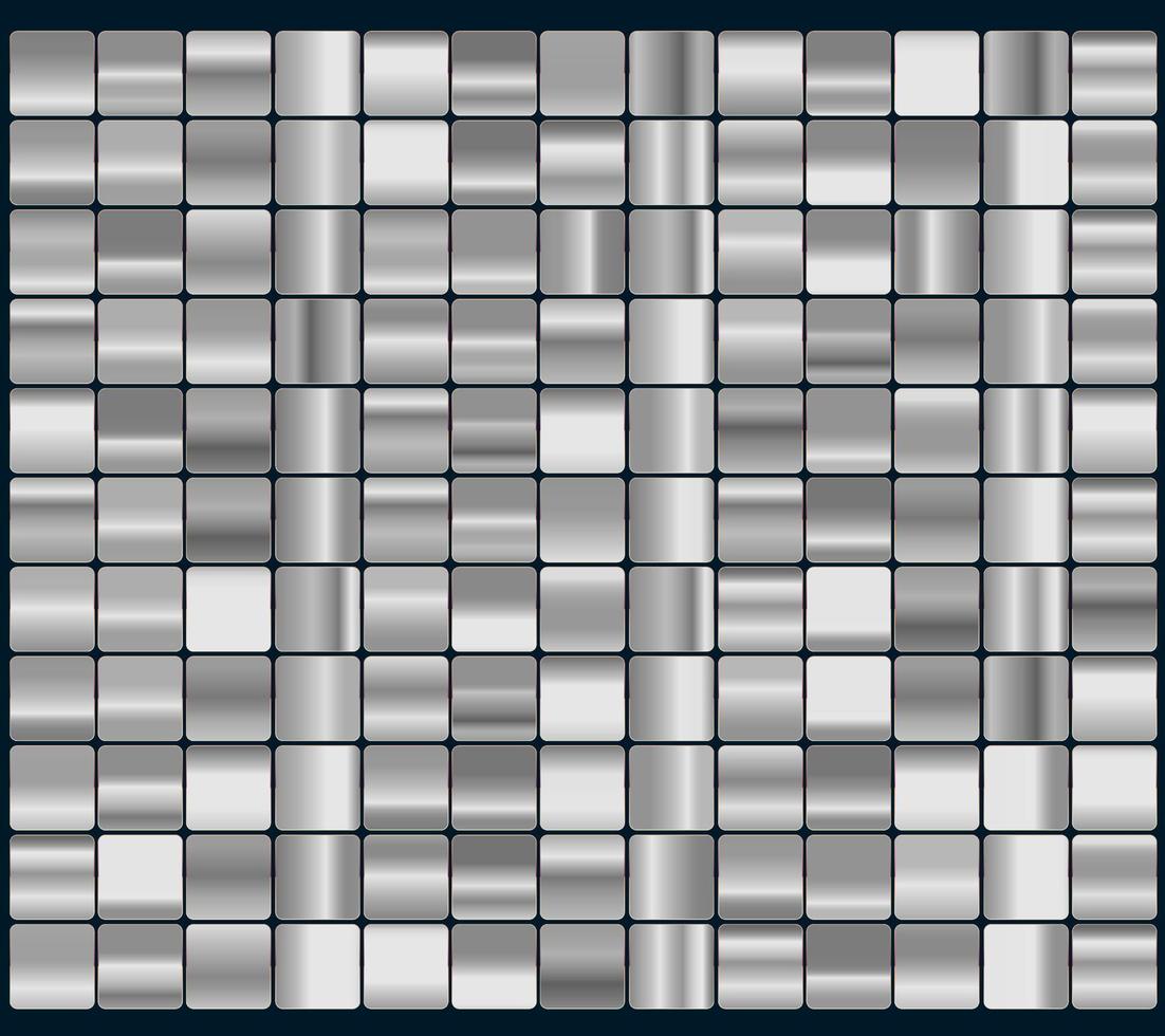de samling gradienter grå Färg swatch för kreativ bakgrund design, uppsättning av lutning Färg, grupp färger uppsättning vektor och illustration